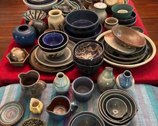 Lots of Beautiful Pottery - much of it local