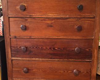 Primitive Pine Dresser