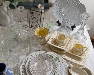Glassware and China  - Some Belleek