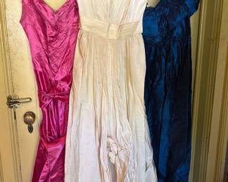 80's Satin Prom Dresses 