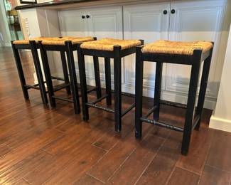 Set of Four Counter Height Barstools
