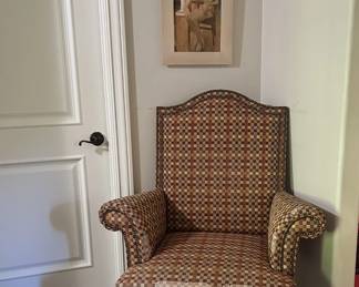 Spencer Company Colorful Check Chair