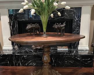 Distressed Round Table