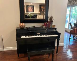 Player Piano Front Including Mirror Backdrop