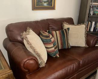 Leather Loveseat