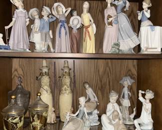 Lladró porcelain sculptures