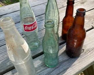 Assorted old Bottles
