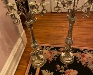 Large, ornate candlesticks