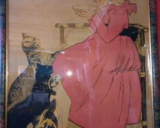 Theophile Steinlen Lait Pur Sterilise poster with cropped edges