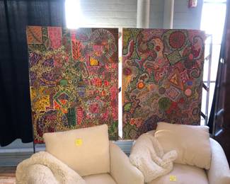 Visionary artist decorated paintings