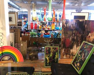 Many 100s of  Mid Century Artifacts including Glass, Art, Furniture Etc! 
