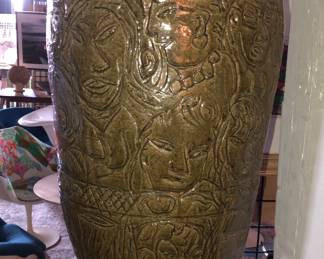 Huge ceramic floor vase