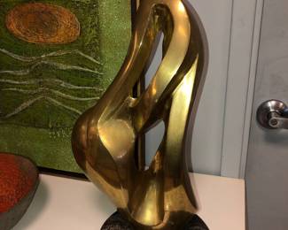 Mid Century brass sculpture by Sami Ben Lulu, yes it’s an Original Ben Lulu!!