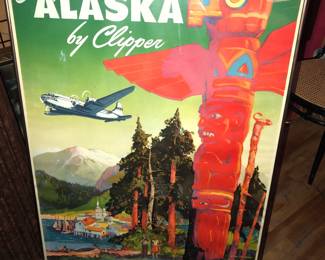 Pan American Alaska travel poster 