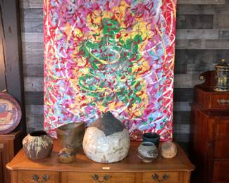 Visionary artist decorated painting 