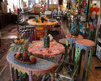 Visionary artist decorated furniture 