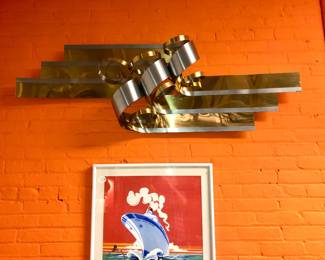 Curtis Jere Ribbon wall sculpture 