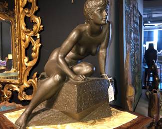 John Clague bronze sculpture Reflection