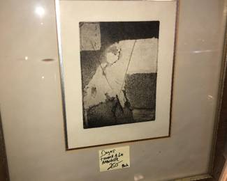 Degas etching Femme A La Mantille 