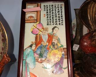 Fine Antique Chinese porcelain panel