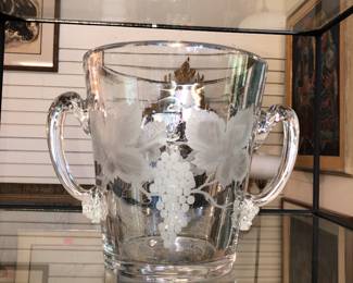 One of a pair of huge French crystal champagne buckets