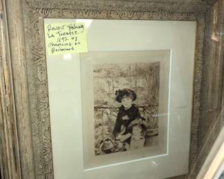 Renoir etching La Terasse 1892