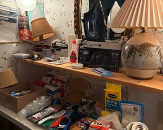 lamps, personal care items