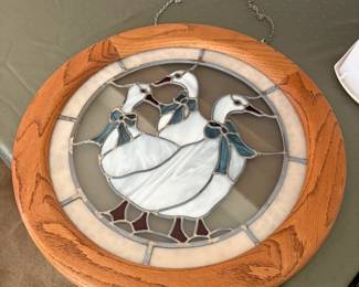 stained glass ducks