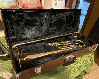 Brass trombone