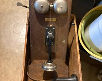 antique wall phone
