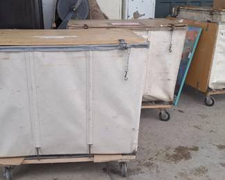 Rolling canvas totes - 20 bushel