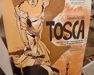 Lobby posters on board NY OPERA 7ft tall