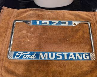 Original 1973 Ford Mustang License plate holder