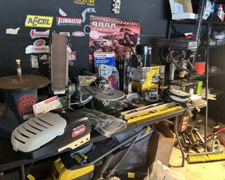 More tools and a garage door opener