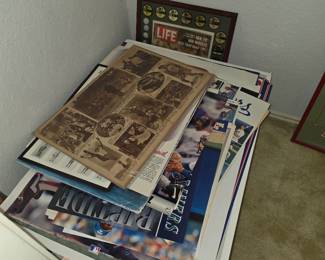 Tons of baseball posters