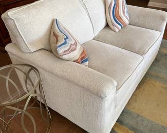 Stylish white love seat