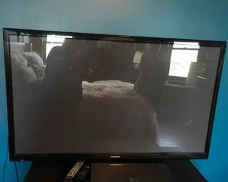One of multiple flat screen TVs in the sale ranging in size from 43" to 54"