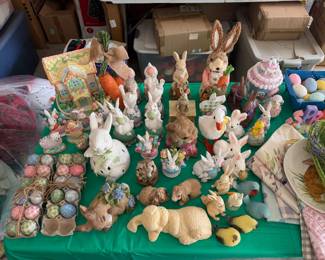 Collection of easter decorations