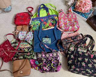 Handbags and Totes (mostly Vera Bradley)