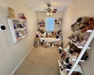 Beanie Babies, Boyd's Bears, and other stuffed animals
