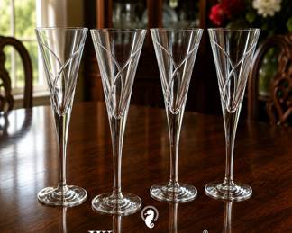 Set of 4 Waterford Flutes bid 102