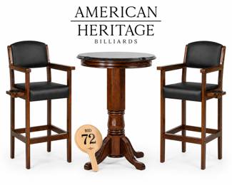 Pub Table w/Billiard Spectator Chairs