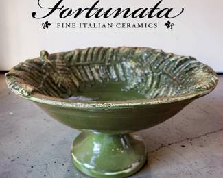 FORTUNATA Green Fern Center Bowl bid #32