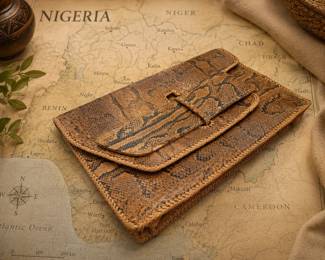 Genuine Snake Skin Clutch from Nigeria