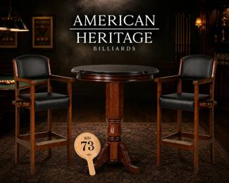 Pub Table w/Billiard Spectator Chairs