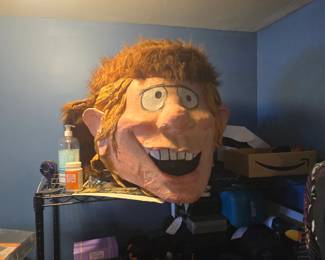 Daniel Boom paper mache head