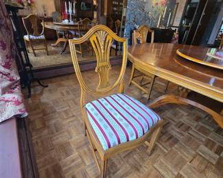 Eight vintage chairs