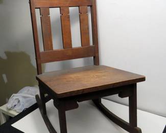 Fine, early Mission Oak Rocker