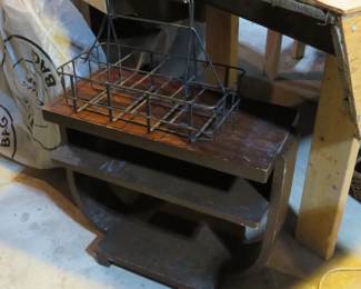 Art Deco Side Table & Bottle Carrier