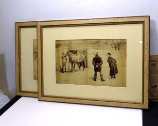 Signed 1886 J.C. Dollman Horse Lithographs
